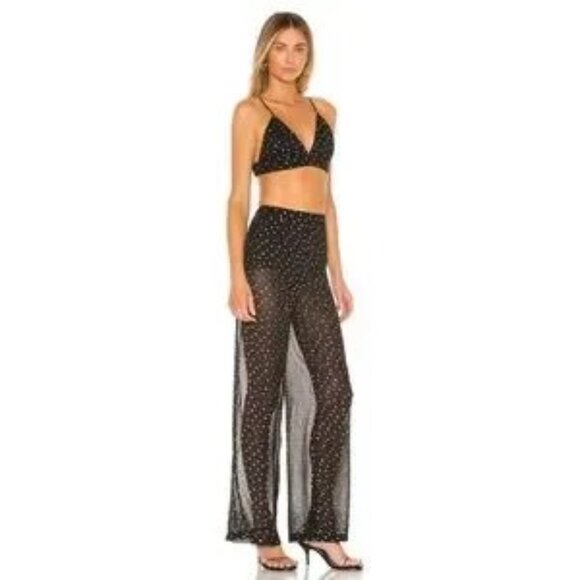 Revolve Superdown Two-Piece Mesh Pant Set - Picture 6 of 8